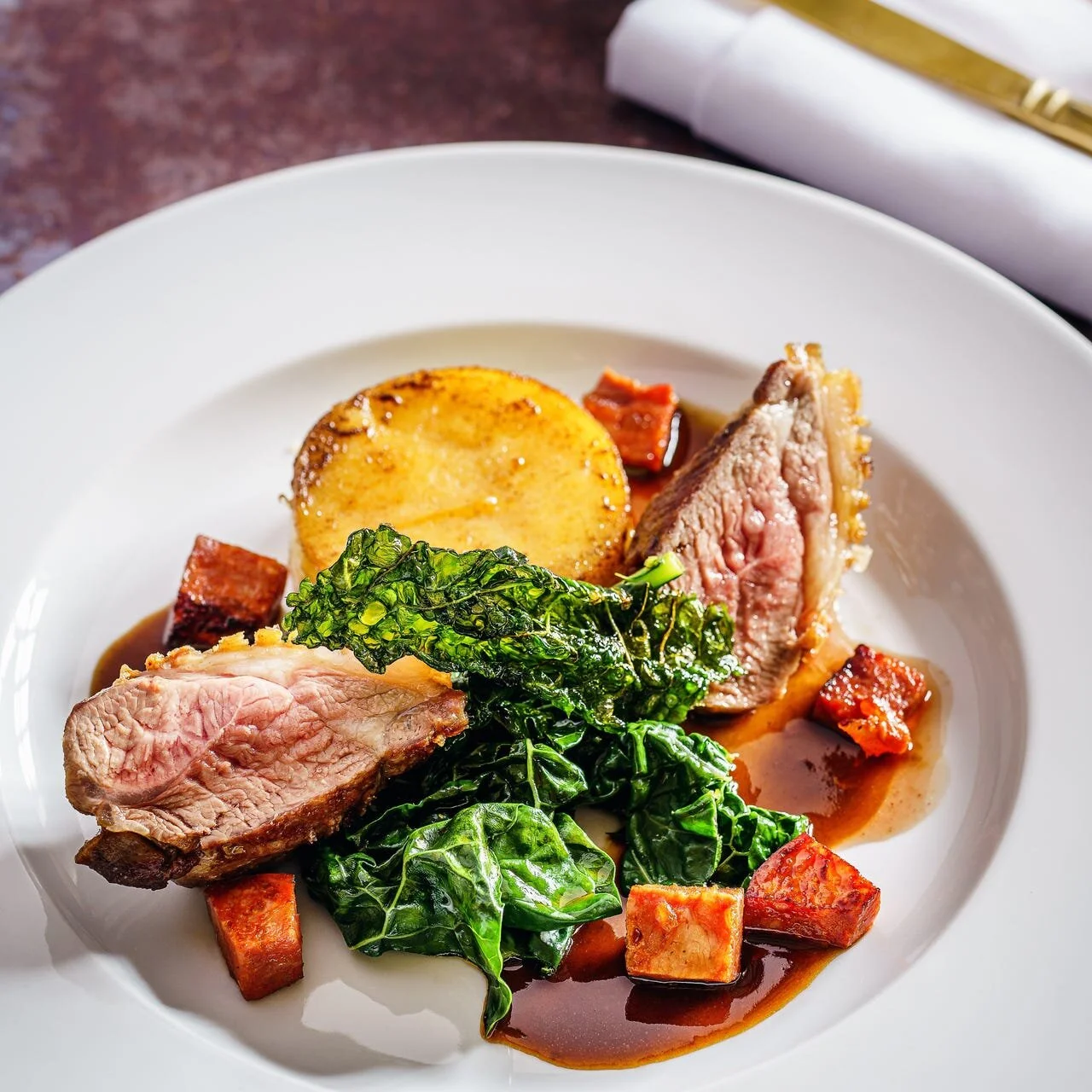 Chef BRT preparing an elegant meal